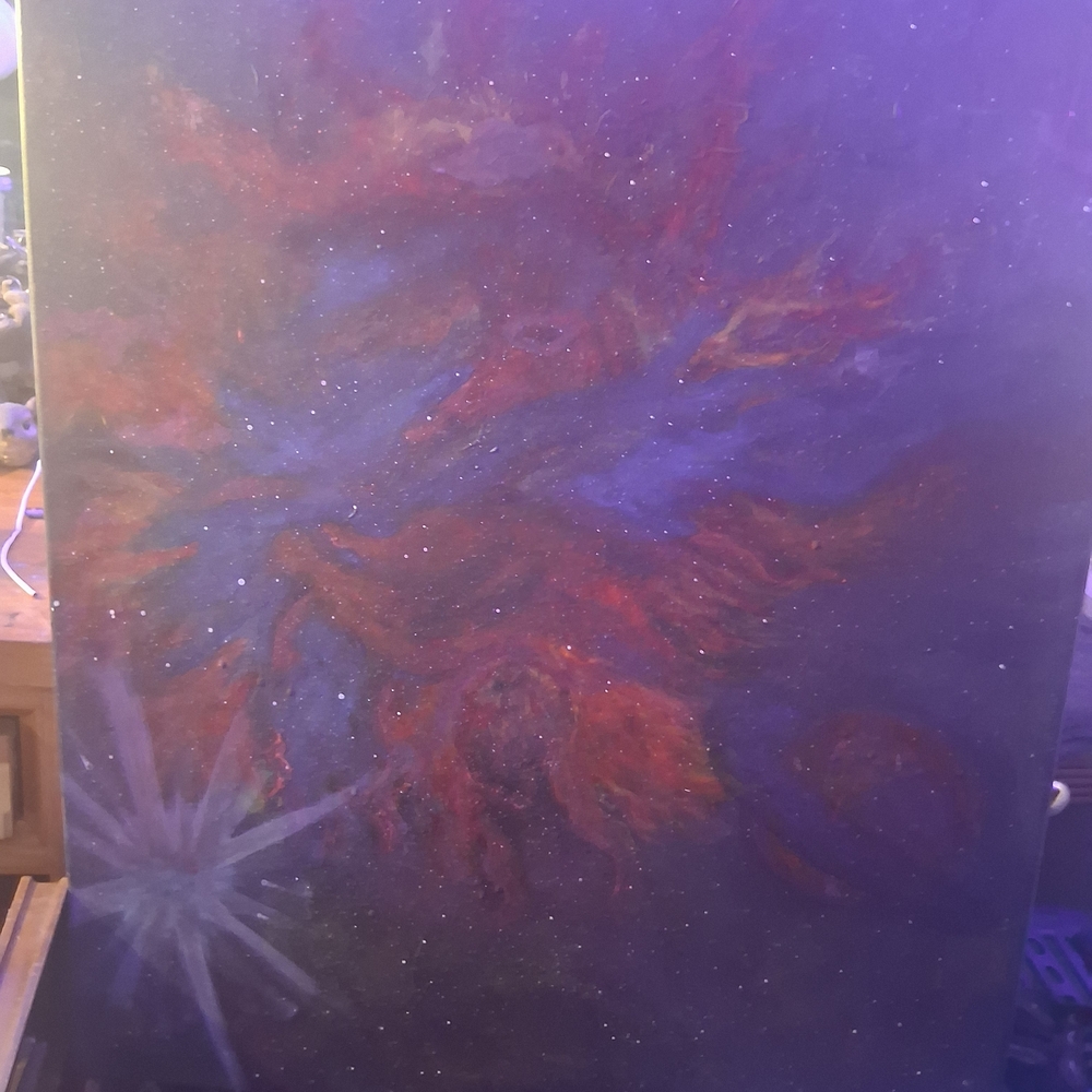 Vibrant Galaxy Art Canvas